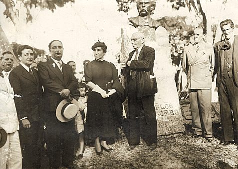 Inauguração do busto de Carlos Gomes
