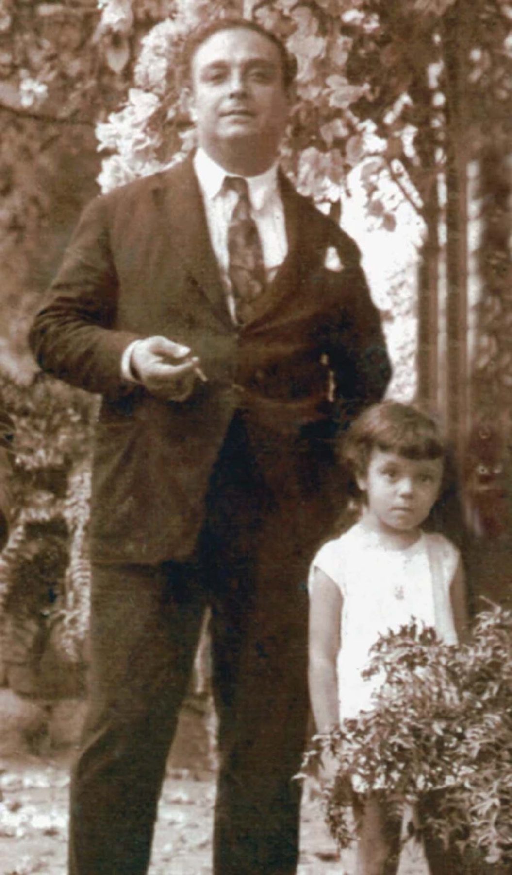 Pedro Bruno com a filha Magda
