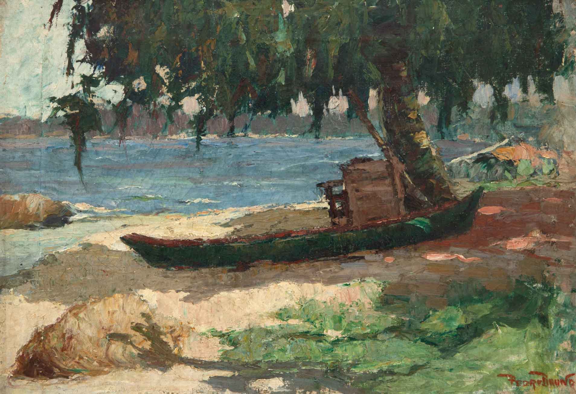Praia de Paquetá, obra de Pedro Bruno